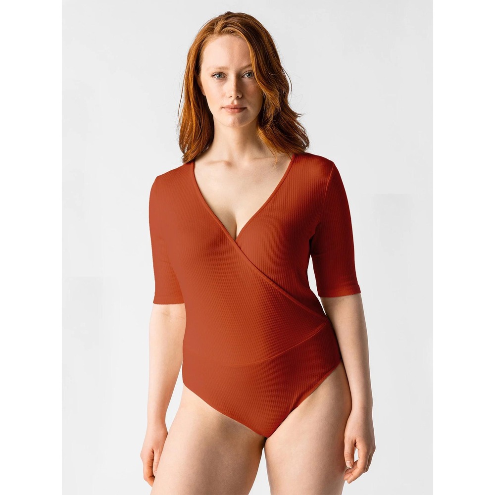 Les Lunes The Zoey Body Rust‎ Small New With Tags
